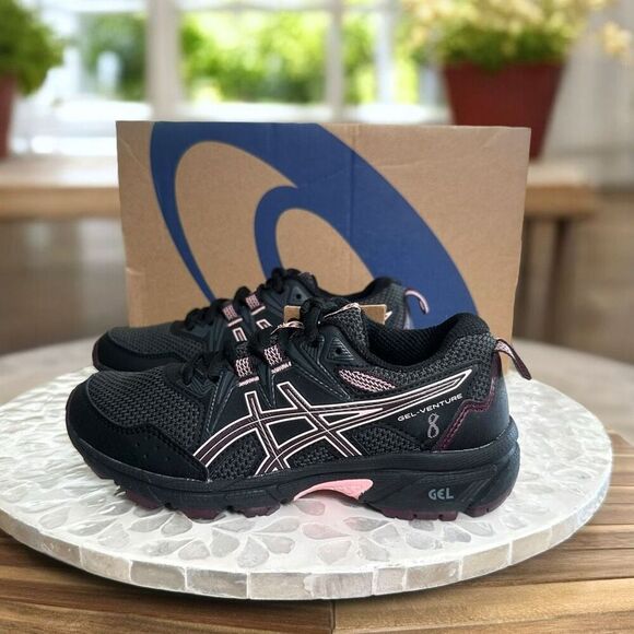 Asics Gel-Venture 8 GS Kids Youth Trail Running Shoes Black Deep Mars US 1Y EUR - Picture 3 of 11